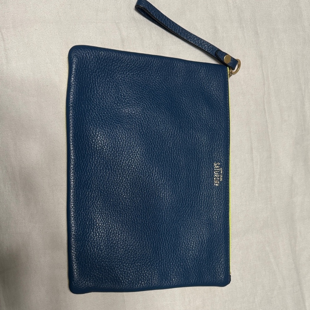 Kate spade Navy Leather Clutch